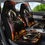 No Way Against Flame Grim Reaper Car Seat Covers 212102 - YourCarButBetter