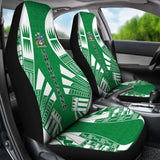 Norfolk Island Car Seat Covers - Norfolk Island Coat Of Arms Polynesian Tattoo Flag - 105905 - YourCarButBetter