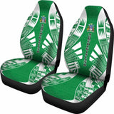 Norfolk Island Car Seat Covers - Norfolk Island Coat Of Arms Polynesian Tattoo Flag - 105905 - YourCarButBetter