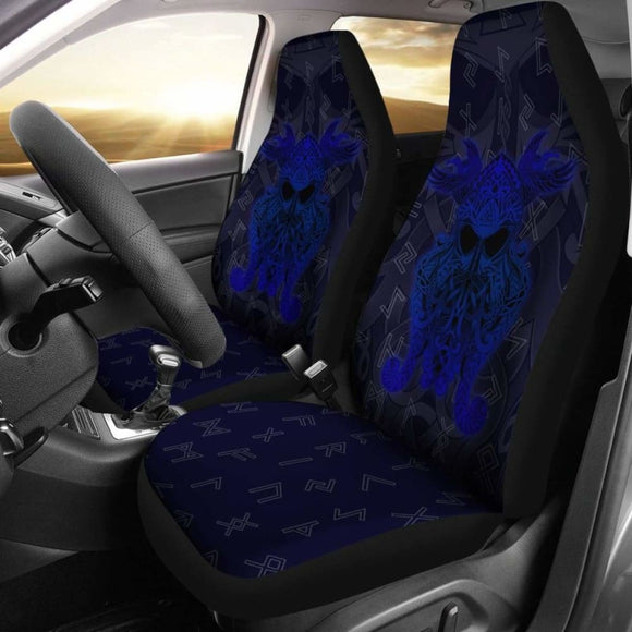 Norse Viking Car Seat Covers - Rune Odin God - 144909 - YourCarButBetter