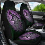 Norse Viking Car Seat Covers - Viking Wolf Celtic Galaxy Car Seat Covers Pink Amazing 105905 - YourCarButBetter