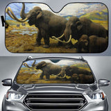 North American Mammals Mammoths Hd Car Sun Shade 104020 - YourCarButBetter