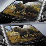 North American Mammals Mammoths Hd Car Sun Shade 104020 - YourCarButBetter