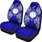 Northern Mariana Islands Car Seat Cover - C N M I Seal Map Blue - 105905 - YourCarButBetter