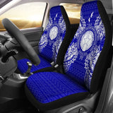 Northern Mariana Islands Car Seat Cover - C N M I Seal Map Blue - 105905 - YourCarButBetter