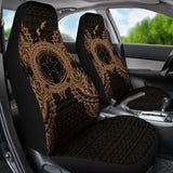 Northern Mariana Islands Car Seat Cover - C N M I Seal Map Gold - 105905 - YourCarButBetter