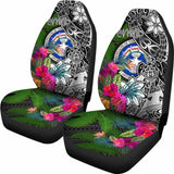 Northern Mariana Islands Car Seat Covers - Turtle Plumeria Banana Leaf - Amazing 091114 - YourCarButBetter