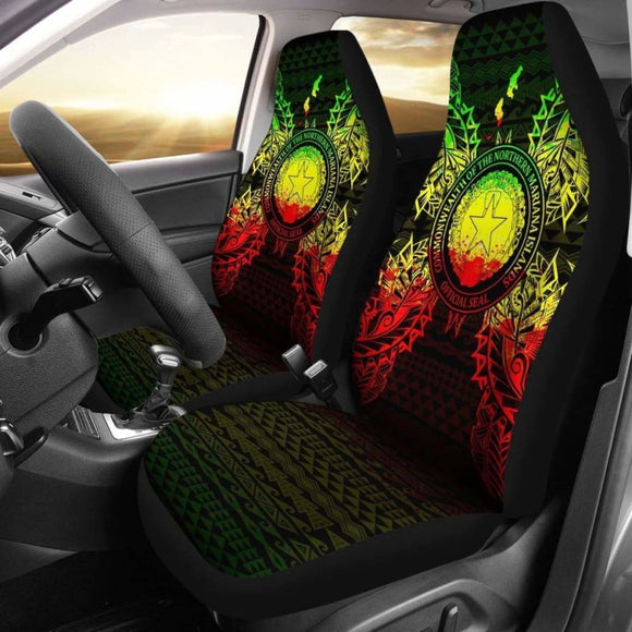 Northern Mariana Islands Polynesia Car Seat Cover Map Reggae 105905 - YourCarButBetter