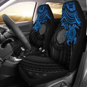 Northern Mariana Islands Polynesian Car Seat Covers - Blue Turtle - Amazing 091114 - YourCarButBetter