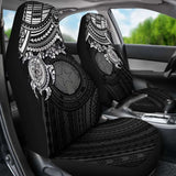 Northern Mariana Islands Polynesian Car Seat Covers - White Turtle - Amazing 091114 - YourCarButBetter