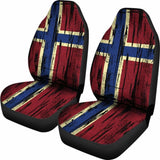 Norway Grunge Flag Car Seat Cover 1 232125 - YourCarButBetter