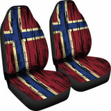 Norway Grunge Flag Car Seat Cover 1 232125 - YourCarButBetter