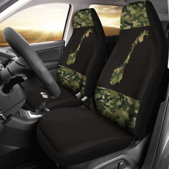 Norway Map Country With Camo Style Car Seat Covers Amazing 112608 - YourCarButBetter