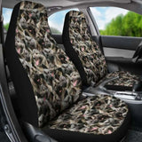 Norwegian Elkhound Full Face Car Seat Covers 090629 - YourCarButBetter