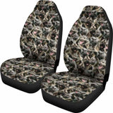 Norwegian Elkhound Full Face Car Seat Covers 090629 - YourCarButBetter