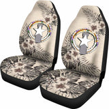 Nothern Mariana Islands Car Seat Covers The Beige Hibiscus (Set Of Two) 7 232125 - YourCarButBetter