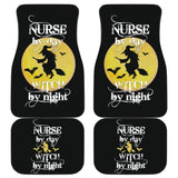 Nurse By Day Witch By Night Car Floor Mats 211007 - YourCarButBetter