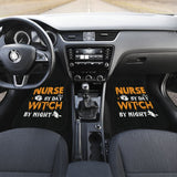 Nurse By Day Witch By Night Halloween Gift Car Floor Mats 211007 - YourCarButBetter