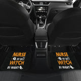 Nurse By Day Witch By Night Halloween Gift Car Floor Mats 211007 - YourCarButBetter