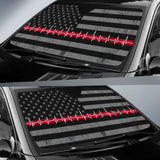 Nurse Car Auto Sun Shades Custom American Flag 210401 - YourCarButBetter