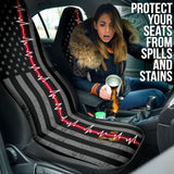 Nurse Car Seat Covers Custom American Flag 210401 - YourCarButBetter