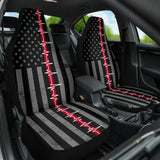 Nurse Car Seat Covers Custom American Flag 210401 - YourCarButBetter