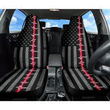 Nurse Car Seat Covers Custom American Flag 210401 - YourCarButBetter