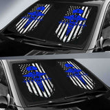 Nurse Flag Blue Symbol Auto Sun Car Shades 172609 - YourCarButBetter