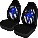 Nurse Flag Blue Symbol Car Seat Covers 144902 - YourCarButBetter