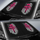 Nurse Flag Pink Symbol Auto Sun Car Shades 172609 - YourCarButBetter