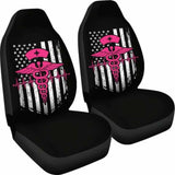 Nurse Flag Pink Symbol Car Seat Covers 144902 - YourCarButBetter