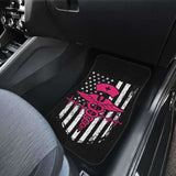 Nurse Flag Pink Symbol Front And Back Car Mats Set Of 4 144902 - YourCarButBetter