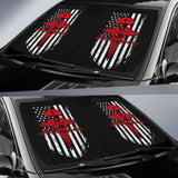 Nurse Flag Red Symbol Auto Sun Car Shades 172609 - YourCarButBetter