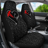 Nurse Heart - Car Seat Covers (Set of 2) 144902 - YourCarButBetter