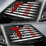 Nurse Live Love Save Lifes American Flag Car Auto Sun Shades 210401 - YourCarButBetter