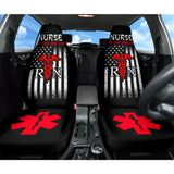 Nurse Live Love Save Lifes American Flag Car Seat Covers 210401 - YourCarButBetter