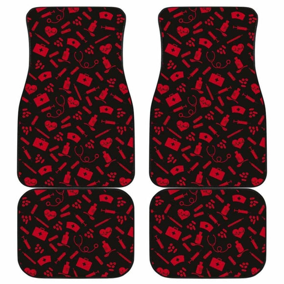 Nurse Pattern Art Car Floor Mats Amazing Gift Ideas 144902 - YourCarButBetter