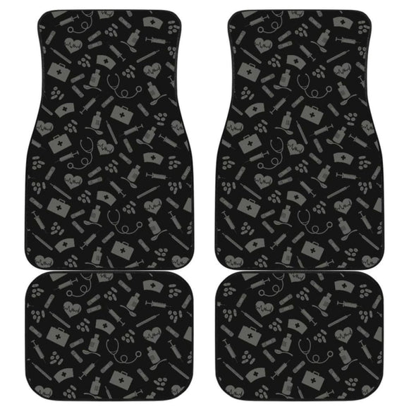 Nurse Pattern Car Floor Mats Amazing Gift Ideas 144902 - YourCarButBetter