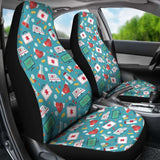 Nurse Pattern Car Seat Covers 144902 - YourCarButBetter