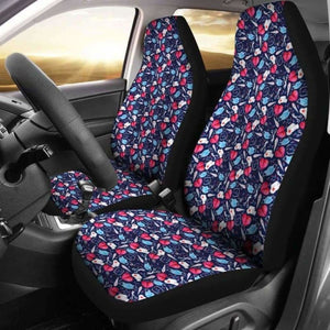 Nurse Pink Heart Car Seat Covers 144902 - YourCarButBetter