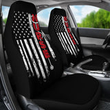 Nurse Symbol American Flag Art Car Seat Covers 211103 - YourCarButBetter
