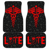 Nurse Symbol Love Car Floor Mats Amazing Gift Ideas 144902 - YourCarButBetter