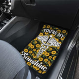 Nurse You’re My Sunshine Sunflower Car Floor Mats 211002 - YourCarButBetter