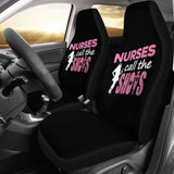 Nurses Call The Shots Car Seat Covers 144902 - YourCarButBetter