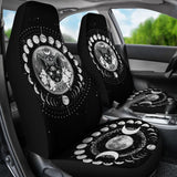 Occult Cat Moon Phases Wicca Car Seat Covers 550317 - YourCarButBetter