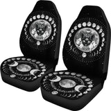 Occult Cat Moon Phases Wicca Car Seat Covers 550317 - YourCarButBetter