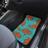 Octopus Turquoise Background Front And Back Car Mats 174914 - YourCarButBetter