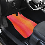 Ombre Sunset Watercolor Front And Back Car Mats 550317 - YourCarButBetter