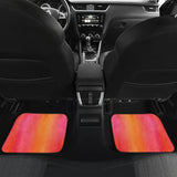 Ombre Sunset Watercolor Front And Back Car Mats 550317 - YourCarButBetter