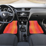 Ombre Sunset Watercolor Front And Back Car Mats 550317 - YourCarButBetter